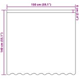  Čipkasta zavjesa sa zavjesama Bijelo 140 x 150 cm Poliester | Eponuda.com