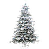 vidaXL Umetno Zložljivo Božično Drevo Bela 240 cm PE in PVC | Shoptok.si