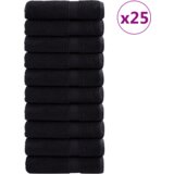 Premium ručnici za tuširanje 'SOLUND'25 kom Crni 70x140 cm 550 gsm | shoptok.hr