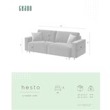 Ghado Temno modra raztegljiva sedežna garnitura 237 cm Hesto – | Shoptok.si