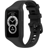 pašček za huawei band 7 / 6 pro / 6 / honor band 6, udoben silikon - ?rn, (5000039254)