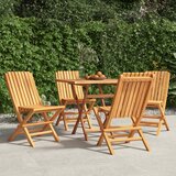  Sklopive vrtne stolice 4 kom 47x47x89 cm od masivne tikovine | shoptok.hr