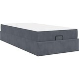 vidaXL krevetna konstrukcija s pohranom tamno siva 90 x 200 cm baršun | shoptok.hr