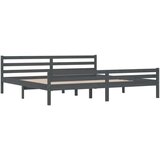  Za krevet od masivnog drva sivi 200 x 200 cm | shoptok.hr