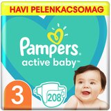 Pampers plenice Active Baby Velikost 3, 6 - 10 kg, 208 kos Cene