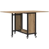  Sklopivi blagovaonski stol s kotačićima 130 x 80 x 76,5 cm | shoptok.hr