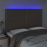  Uzglavlje smeđesivo 144x5x118/128 cm od tkanine | shoptok.hr