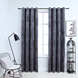 vidaXL Zavjese za zamračivanje 2 kom baršunaste antracit 140 x 175 cm Cijene