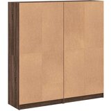 vidaXL Regal za knjige s vratima boja smeđeg hrasta 136x37x142 cm | shoptok.hr