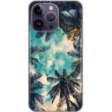  silikonska maska za iPhone 14 Pro Max 6.7 Palm tree Print Skin šarena Cene