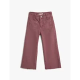 Koton Denim Pants Wide Leg, Pocket Detailed Cotton - Wide Leg Jeans