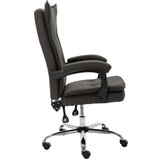  Radna stolica - Uredska stolica od tkanine siva - Siva 1 Bez naslona za noge | shoptok.hr