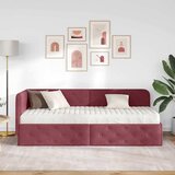  Kutni okvir kreveta Vinska crvena 80 x 200 cm tkanina | shoptok.hr