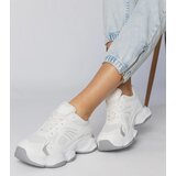 Gemre White sports sneakers with chunky sole Klarris | Shoptok.si