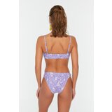 Trendyol Lilac Daisy Patterned Bikini Bottoms | ePonuda.com
