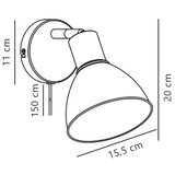 Nordlux zidno spot svetlo pop 1xE27/18W/230V mint zelene boje | Eponuda.com