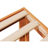 vidaXL Posteljni okvir brez vzmetnice voščeno rjav 90x200 cm borovina | Shoptok.si