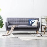 vidaXL Kavč trosed z oblogo iz blaga 172x70x82 cm svetlo siv Cene