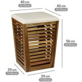 Wenko Lesen koš za perilo v temni naravni barvi 55 l Fondi – | Shoptok.si