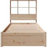vidaXL Knjižna postelja brez vzmetnice 90x200 cm trdna borovina | Shoptok.si