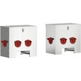  Hranilica za piliće 2 pcs Srebrno 40,5 x 25 x 38 cm | shoptok.hr