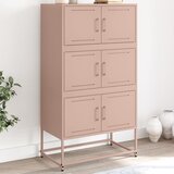 The Living Store Komoda roza 68,5x38,5x123,5 cm jeklo - Komoda, (21836142) | Shoptok.si