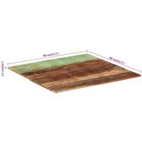  Četvrtasta stolna ploča 80x80 cm 15 - 16 mm od obnovljenog drva | shoptok.hr