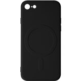 AVIZAR Ovitek Magsafe Case iPhone 8 in iPhone SE 2020, 2022 Silikonska fleksibilna notranjost, mehak ovitek Mag na dotik - crn, (20640371) Cene