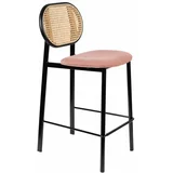 Zuiver Črno-svetlo roza barski stolček 94 cm Spike - Zuiver