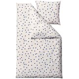 Södahl Modra/kremno bela enojna posteljnina iz bombažnega satena 140x200 cm Solaris – | Shoptok.si