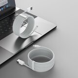 Baseus Simple Wisdom Data Cable Kit USB v Lightning 2.4A (2 kosa/set) 1,5 m, bel | Shoptok.si