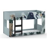 Vipack Tirkizni dječji krevet na kat 90x200 cm Luca - | shoptok.hr