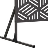  Zaslon za privatnost 100 x 50 x 180 cm Čelik Crna | shoptok.hr