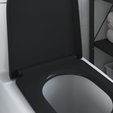  WC daska Crna 49 x 36 x 4 cm Duroplast | shoptok.hr
