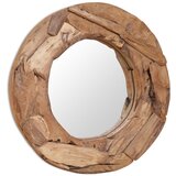 vidaXL Okrasno ogledalo tikovina 60 cm okrogle oblike, (20798230) | Shoptok.si