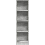  Regal za knjige boja betona 40x24x143 cm konstruirano drvo | shoptok.hr
