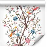  Tapeta - Birds on a Flowering Twig 49x1000 Samoljepljiva | shoptok.hr