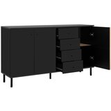 Livetastic KOMODA, črna, hrast artisan | Shoptok.si