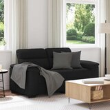  Dvosjed Kauč Crni 160x81x84 cm Tkanina | shoptok.hr