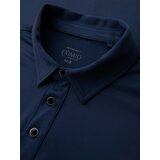 Ombre Stylish men's stretch fabric polo shirt - navy blue | Shoptok.si