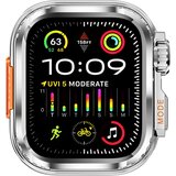 INF kovinsko zaščitno ohišje, združljivo z apple watch - odbijač iz aluminijeve zlitine silver 45 mm, (5000079964) | Shoptok.si