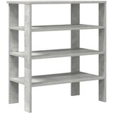 vidaXL Regal za čevlje betonsko siv 61x32x70 cm inženirski les | Shoptok.si