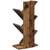  Polica za knjige drvo 4-razine 30 x 18 x 60 cm Staro drvo | shoptok.hr