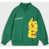 Sinsay Pamučna majica dugih rukava s kratkim patentnim zatvaračem i printom Pokémon | shoptok.hr