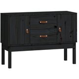 Maison Chic Komoda - Predalnik črna 110x40x78 cm trdna borovina, (21716398) Cene