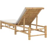  Ležaljka s jastucima 55x199x30 cm Bambus | shoptok.hr