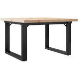 Maison Chic Klubska mizica - kavna mizica - Nizka mizica O okvir 70x70x40,5 cm trdna borovina lito železo, (21755363) Cene