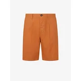 Pepe Jeans Orange Men's Shorts with Linen - Men