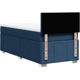  Krevet s oprugama i madracem plavi 90 x 200 cm od tkanine | shoptok.hr