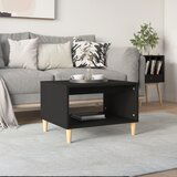 vidaXL Klubska mizica črna 60x40x50 cm konstruiran les Cene